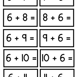 Mathematics! Addition! Subtraction! Flashcards! Bundle! Elementary School! Kindergarten! First Grade! Homeschool! Learning! Math activities! image 4