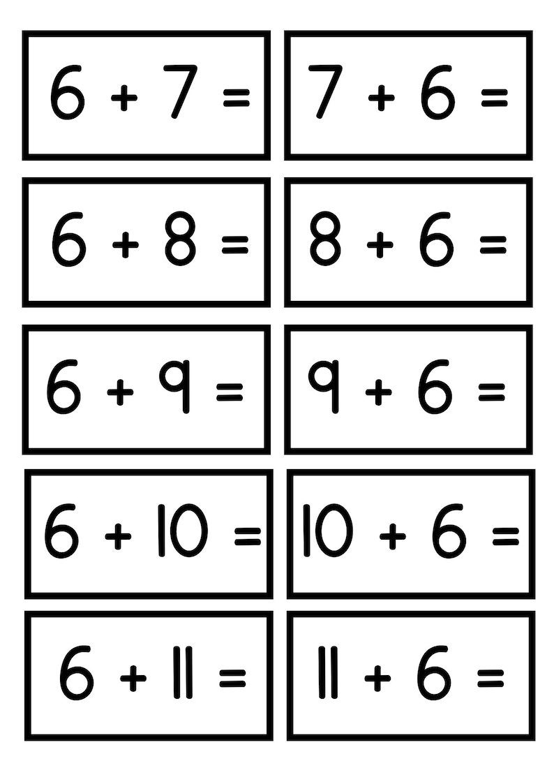 Mathematics! Addition! Subtraction! Flashcards! Bundle! Elementary School! Kindergarten! First Grade! Homeschool! Learning! Math activities! image 4