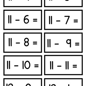 Mathematics! Addition! Subtraction! Flashcards! Bundle! Elementary School! Kindergarten! First Grade! Homeschool! Learning! Math activities! image 3
