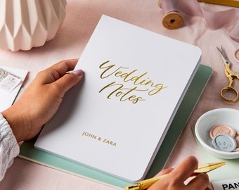 Personalised Wedding Notebook - Engagement Gift - Wedding Planner - Wedding Notebook - Personalised Wedding Planner - Wedding Journal