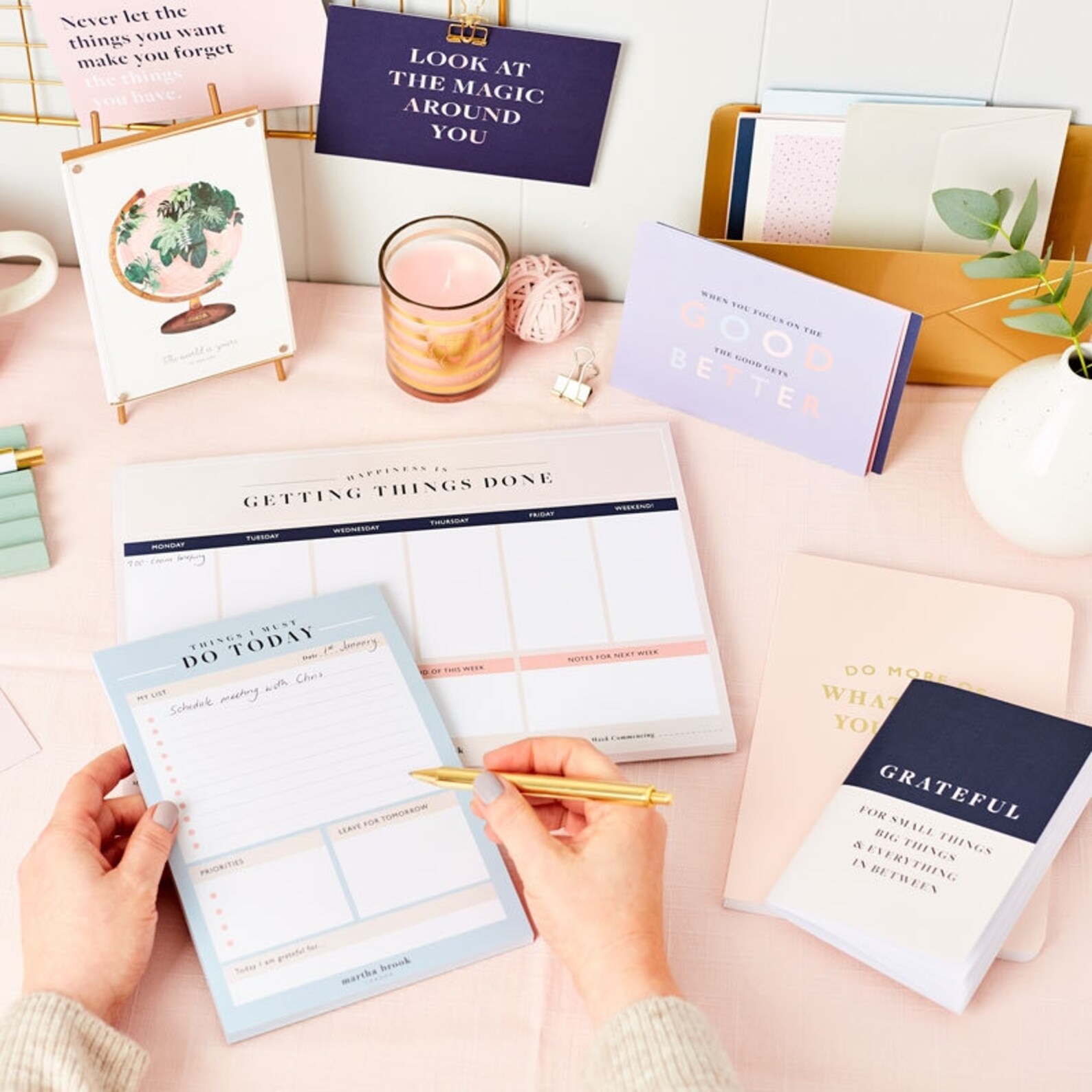 Happiness Daily to Do Planner Desk Pad Daily Planner Happiness Planner ...