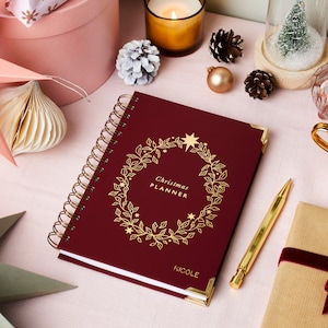 Personalised Christmas Planner - Christmas Organiser - Shopping Lists - Recipes - Christmas Gift List - Christmas Book - Christmas Diary