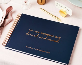 Personalised Timeless Wedding Guest Book - Guest Books For Wedding - Wedding Guest Books