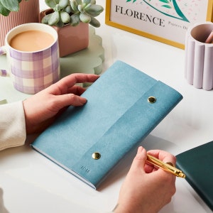 Personalised Vegan Leather Refillable Notebook - Refillable Journal - A5 Refillable Notebook - Faux Leather Journal