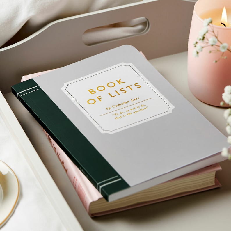 Personalised Book-Style Novel Notebook Reading Notebook Book Lovers Gifts Book Gifts Gifts For Book Lovers Literary Notebook image 2