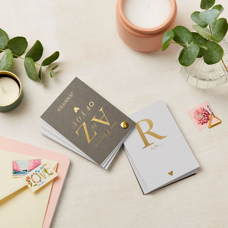 A to Z of You Book - Anniversary Gift - Engagement Gift  - Paper Anniversary Gift - Proposal Ideas - First Anniversary Gift