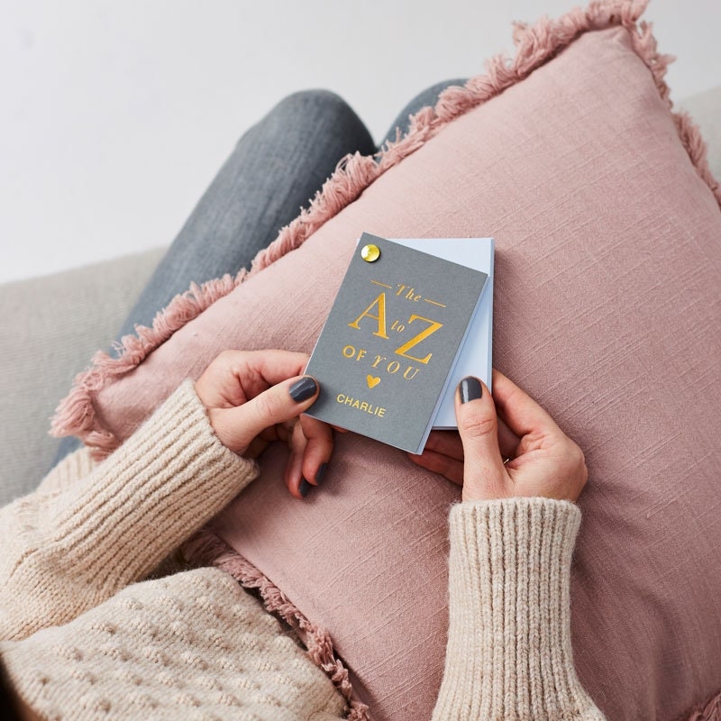 A to Z of You Book - Anniversary Gift - Engagement Gift  - Paper Anniversary Gift - Proposal Ideas - First Anniversary Gift