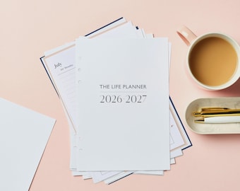 2026 A5 Life Planner Refill: Wochen- & Monatseinlagen