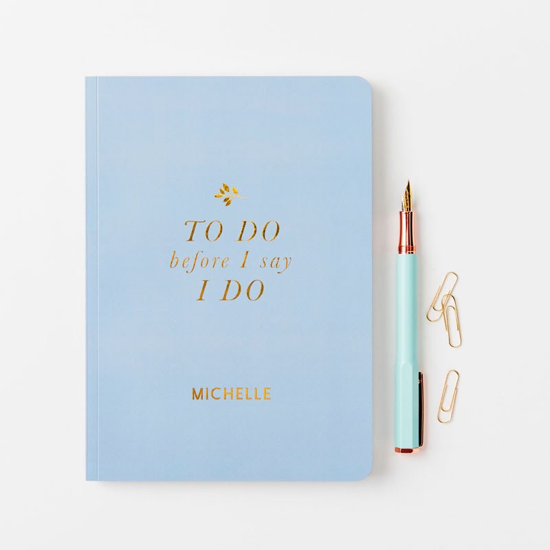 Personalised Bride’s To Do Softback Notebook - Engagement Gifts Wedding Planner