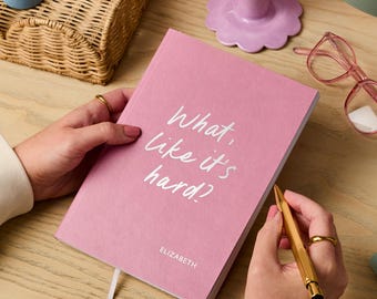 Personalized Vegan Leather Notebook | Graduation Gift, College Student