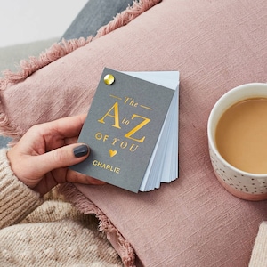 Libro dalla A alla Z di te - Regalo di fidanzamento - *ESENTE DAZI TARIFFARI USA* - Regalo di anniversario di carta - Idee per proposte di matrimonio - Regalo per il primo anniversario
