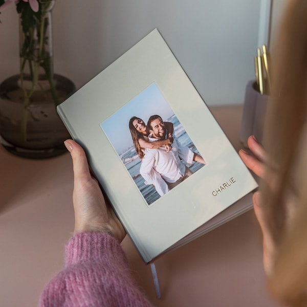 Personalised Luxury Hardback Photo Notebook - Photo Notebooks - Image Book - Photo Book - Gift for couples - Anniversary Gifts