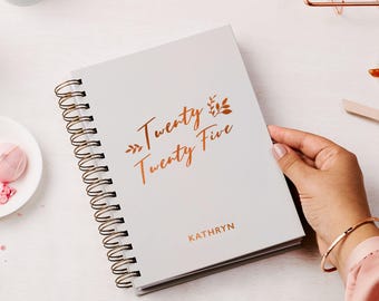 Personalised Charming 2025 Weekly Diary - 2025 Weekly Diary - Traditional 2025 Diary - Personalised 2025 Diary - Hardback Diary