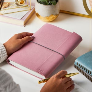 Personalised A5 Vegan Leather Notebook - *US Tariffs EXEMPT* - Journal Notebook - Vegan Notebook - A5 Notebook Cover