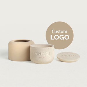 Custom Mold Design | Logo Customisation | Personalized Silicone Molds | Custom Concrete Candle Mould | Your Design Engraved on Vessel or Lid