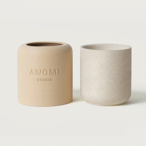 ORIA-SCHIP L-TALL | 800 ml/28 oz kom siliconen mal | Betonmal | Cementpot | Mal voor plantenbak voor beton en jesmoniet