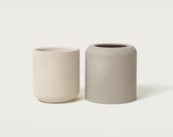 ORIA JAR S-TALL | 240 ml / 8 oz Candle Vessel Silicone Mold | Concrete Mould | 3 Inch Candle Jar | Planter Mold Concrete & Jesmonite