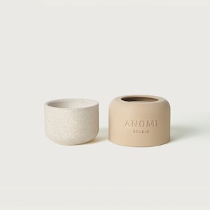 ORIA VESSEL S | 120 ml / 4 oz Candle Vessel Silicone Mould | Concrete Mold | 3 Inch Candle Jar | Planter Mold for Concrete & Jesmonite