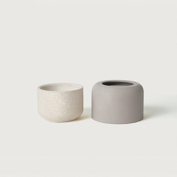 ORIA JAR S | 120 ml / 4 oz Candle Vessel Silicone Mould | Concrete Mold | 3 Inch Candle Jar | Planter Mold for Concrete & Jesmonite