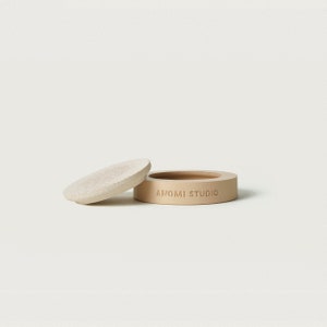 ORIA LID S & S-TALL | 120 ml / 4 oz Candle Lid Silicone Mould | Oria Vessel Small | Lid Mold Candle | 3 Inch Candle Jar | Concrete Planter
