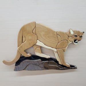 Mountain Lion Intarsia