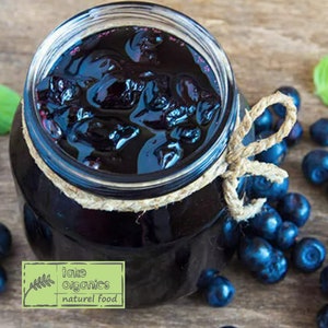 Blaubeermarmelade, Bio-Konfitüren, handgemachte Aromen, natürliche Marmelade, Bio-Marmeladen, köstliche Marmeladen, traditionelle Marmeladen, 290g / Glas - KOSTENLOSER VERSAND