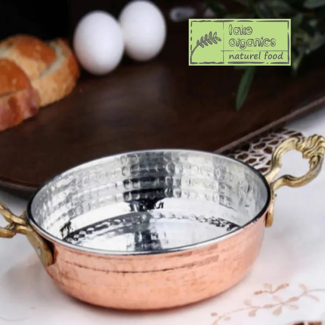 Handmade Pan Handmade Forged Copper Frying Pan Set, Turkish Roasting Pans (15-19 Cm ...