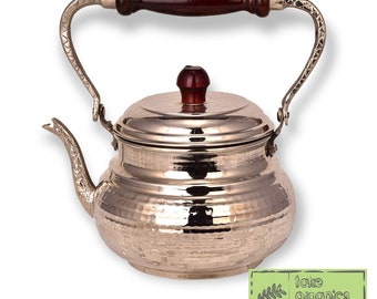 Tetera italiana hecha a mano, tetera de cobre, tetera, 1350 ml