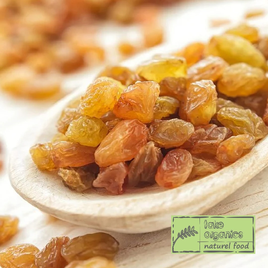 Natural Grapes, Izmir Sultanas, Turkish Dry Grapes, Organic Snack, Sun