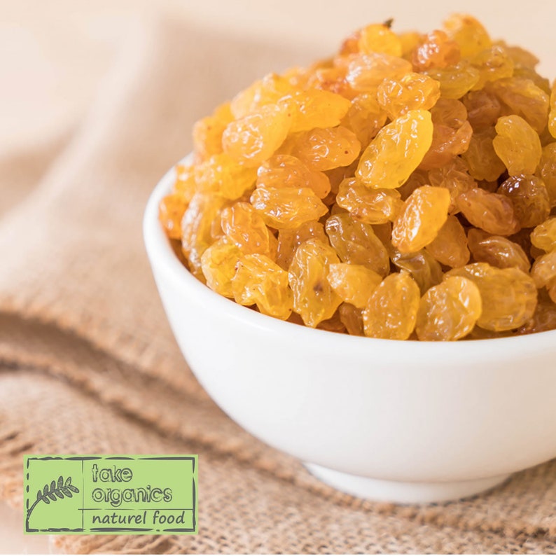 Natural Grapes, Izmir Sultanas, Turkish Dry Grapes, Organic Snack, Sun