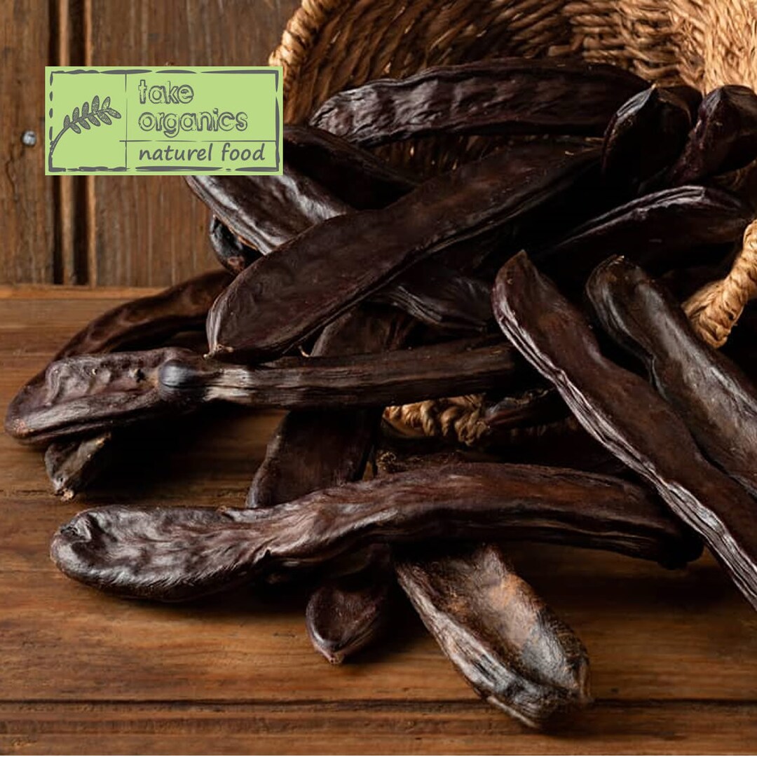 Organic Carob Bars, Carob Pods, Locust Bean, Natural, Healthy Food