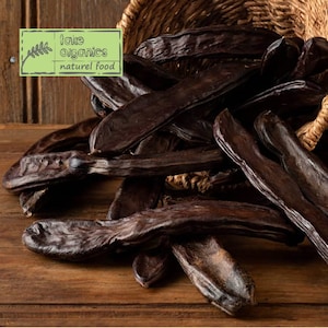 Organic Carob bars, carob pods, Locust Bean, Natural, Healthy food, Gluten free, Vegan, Caffeine free