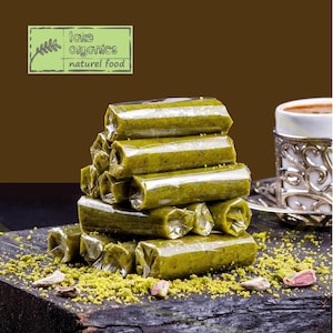 Pistachio Paste, Pistachio Lovers Gift, Turkish Traditional Dessert, Pistachio Butter, Healthy Snacks, 10pcs