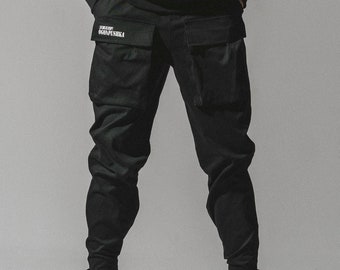 Men's cargo pants OgonPushka Error black