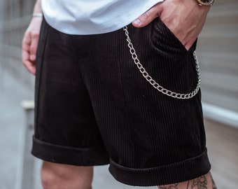 Men's Velvet shorts OGONPUSHKA Edge black