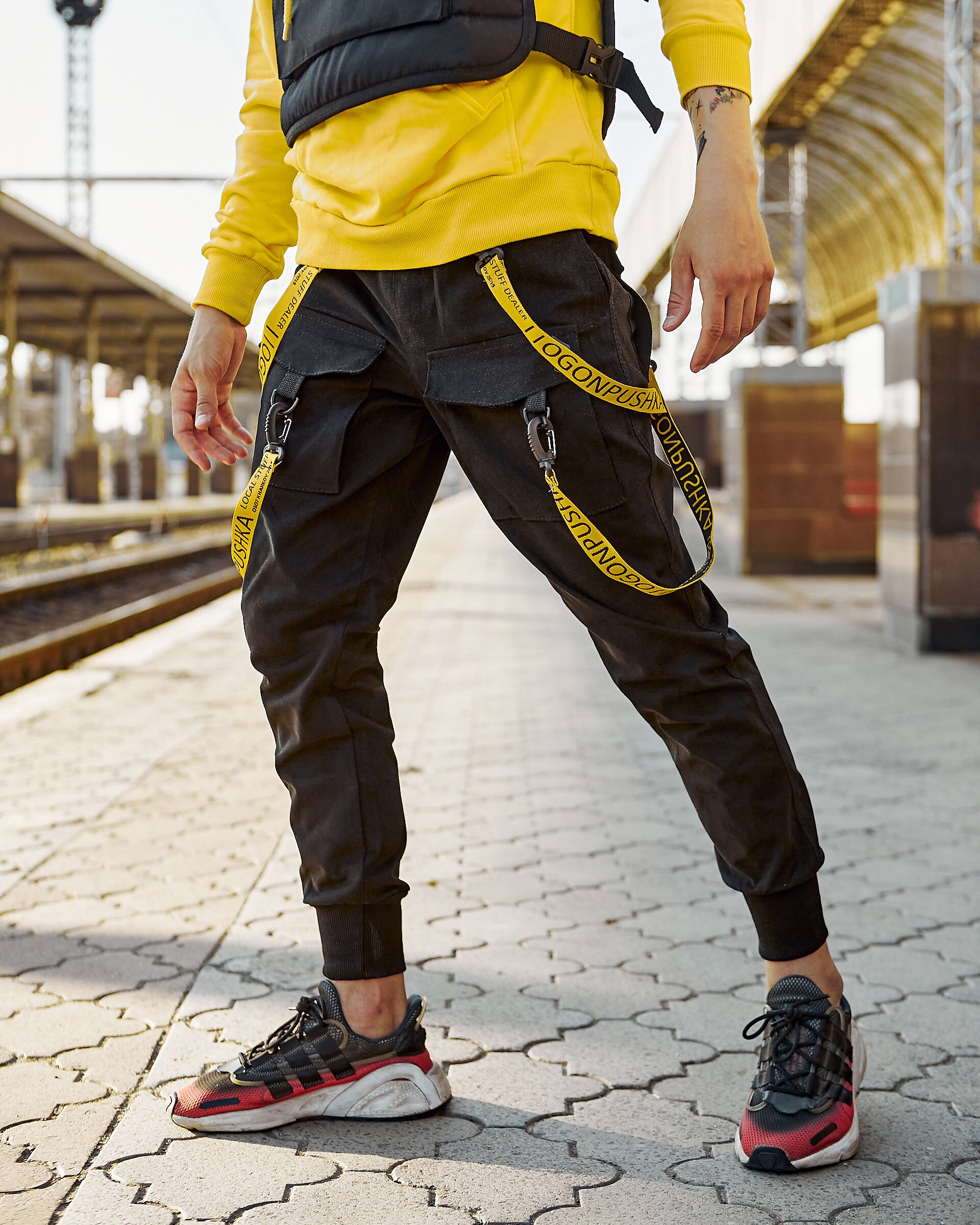 Yellow Oversized Track Pants | Jaded London