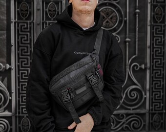 Big banana bag OGONPUSHKA Tech black