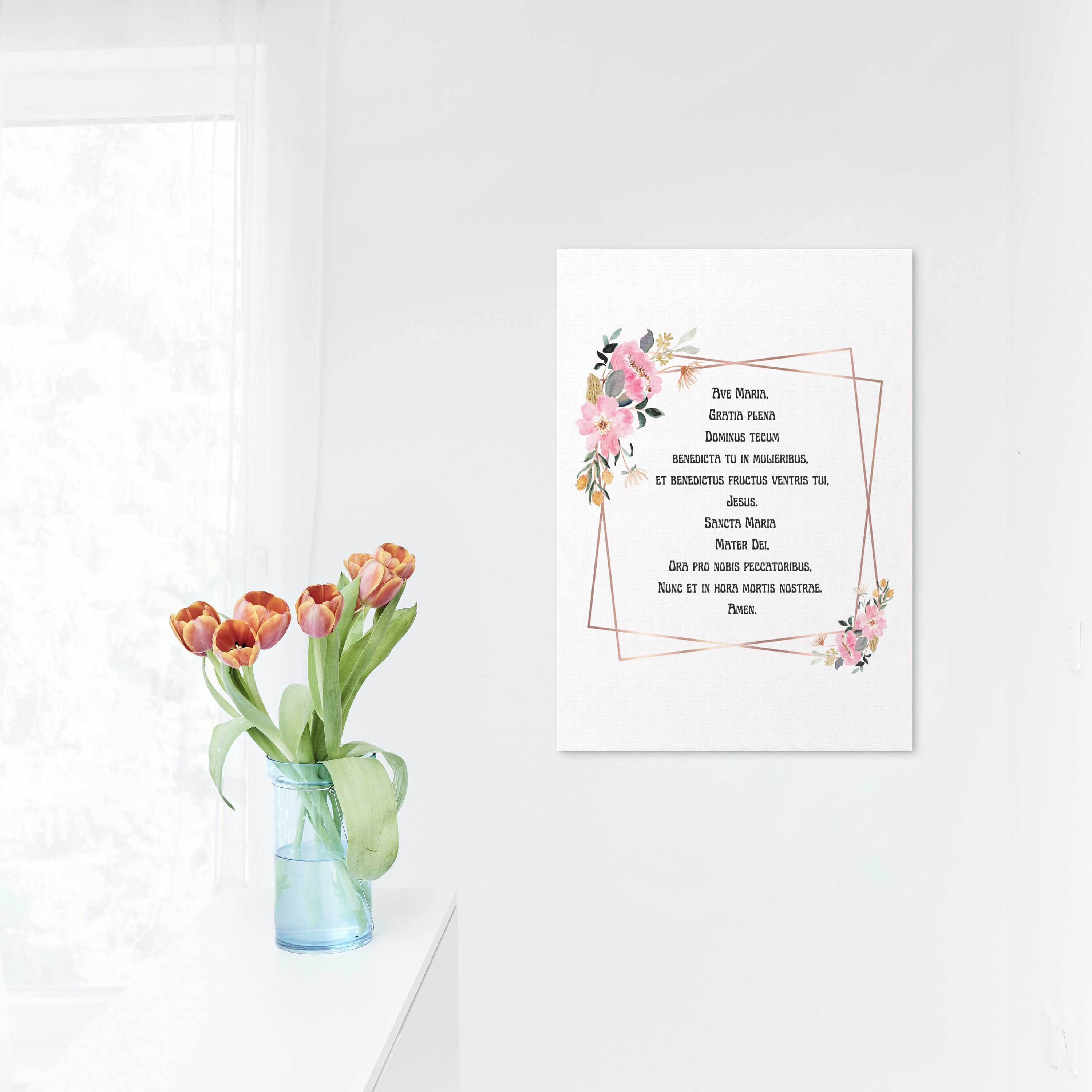 Hail Mary Prayer in Latin digital Download - Etsy
