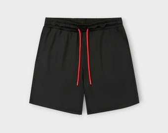 Short de course noir pour homme