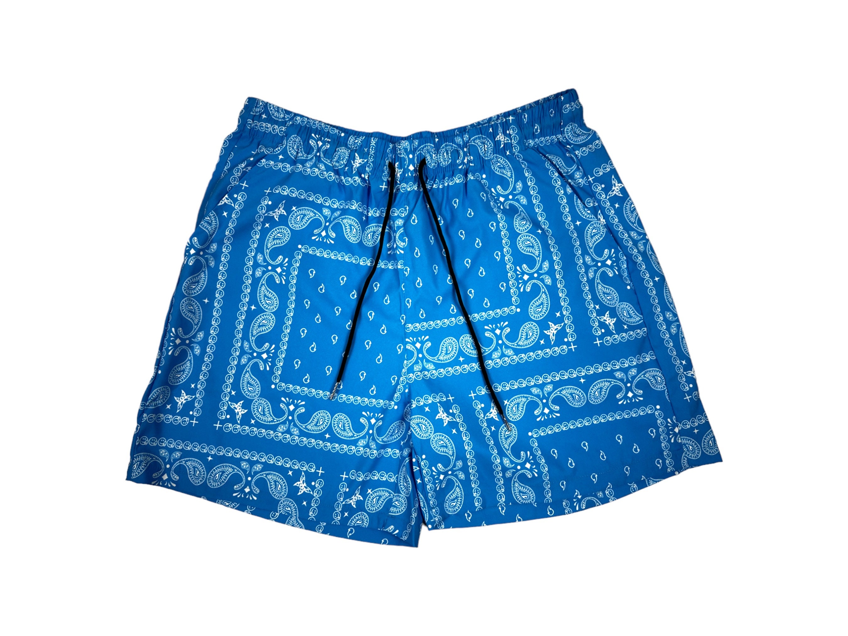 Heat Archive Rude Blue Bandanna Shorts L