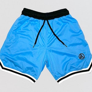 Mens Basketball Shorts, 5 Inch Inseam Mesh Shorts with Pockets, Running and Fitness Shorts