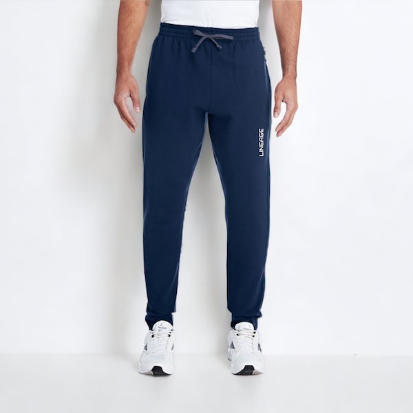 Blue Jogger Sweatpants, Athletic Mens Joggers for Working Out, Joggers for The Gym