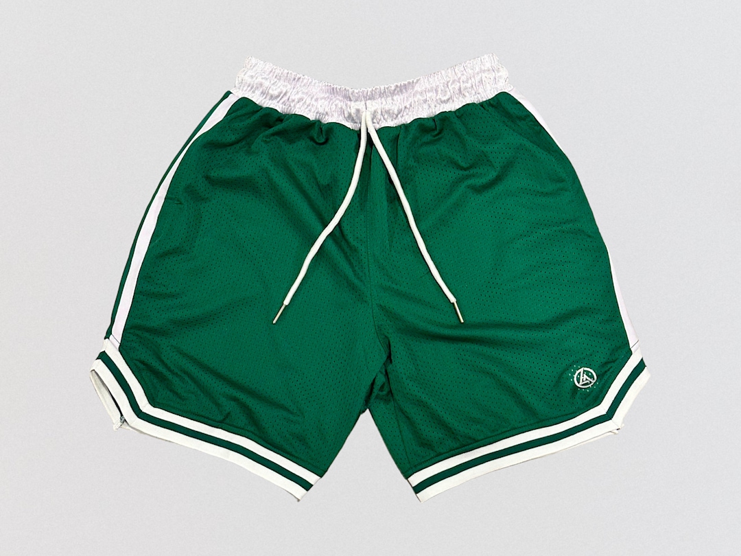 Green Mesh Basketball Shorts, Inch Inseam Shorts With Pockets, Running  and Fitness Shorts