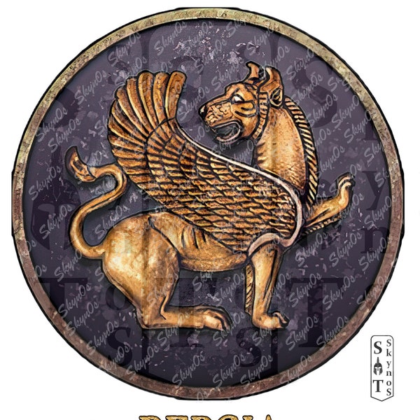 PERZIË - Oude Factie Embleem &Symbool - Digitaal Afdrukbaar Logo