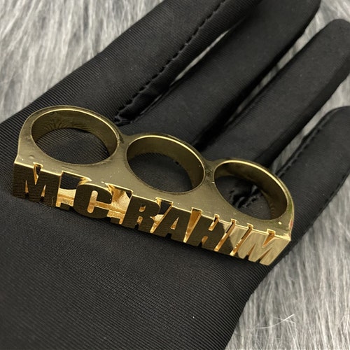Custom 1-4 Fingers Ring, Nameplate Ring, Two Fingers Ring, Three Fingers Ring, Personalzied 3D Name Ring, Gold Name Ring, Christmas Gifts