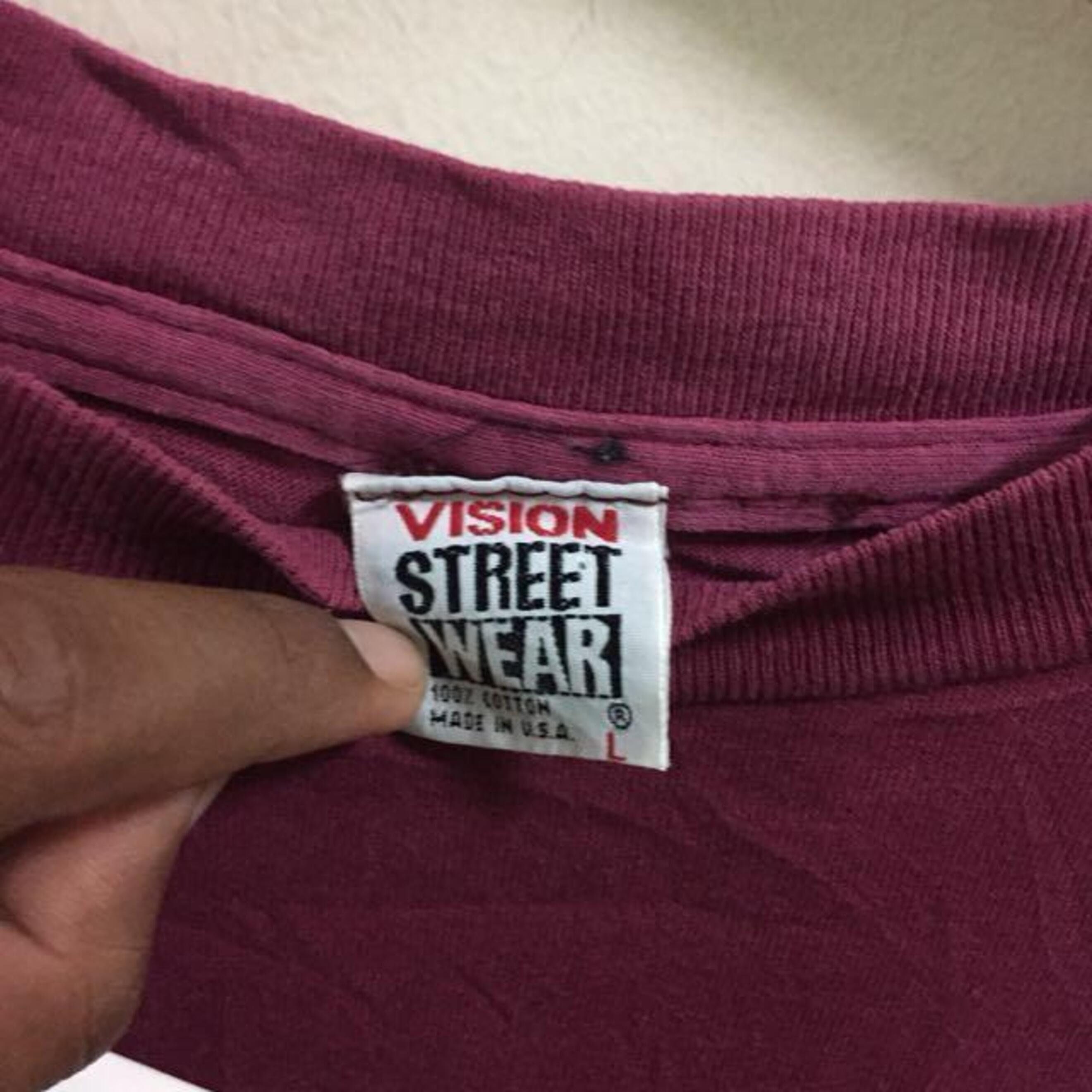 Vintage Vision Street Wear Logo Shirt Size L Usa Made - Etsy
