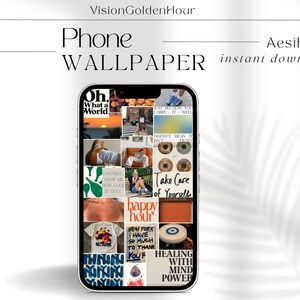 Sfondi estetici del telefono / 2023 Mood-board Sfondo / Pinterest Estetica / Download istantaneo