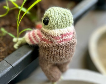 MOTIF DE TRICOT NUMÉRIQUE Taille Compris Grenouille Farmers Salopette pour grenouille tricotée