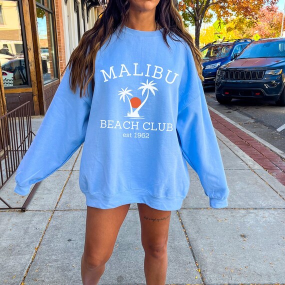Beach crewneck sweatshirt best sale