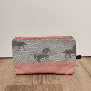 Individuelle Kulturtasche/Kosmetiktasche, verschiedene Designs, bestickt